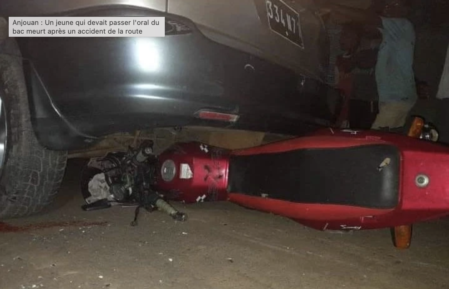 image En 2022, l’île a enregistré plus de 2000 accidents de la route